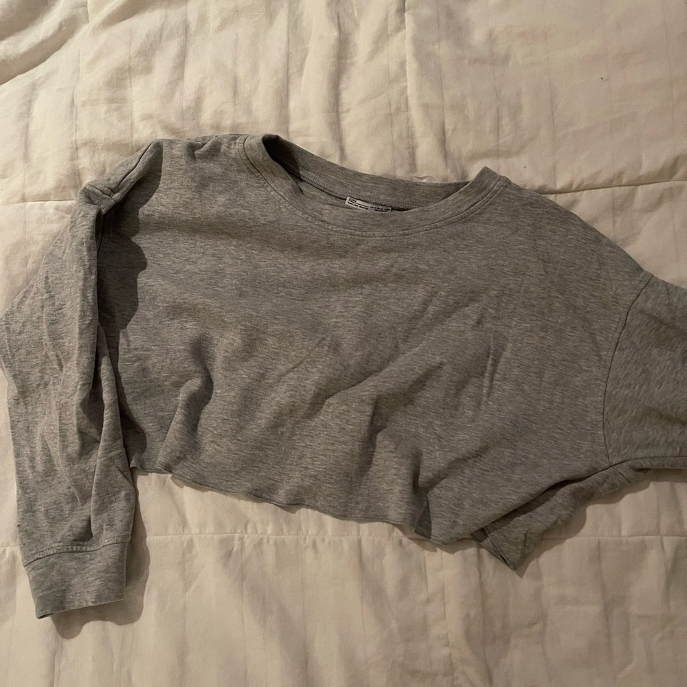 Zara cropped sweatshirt